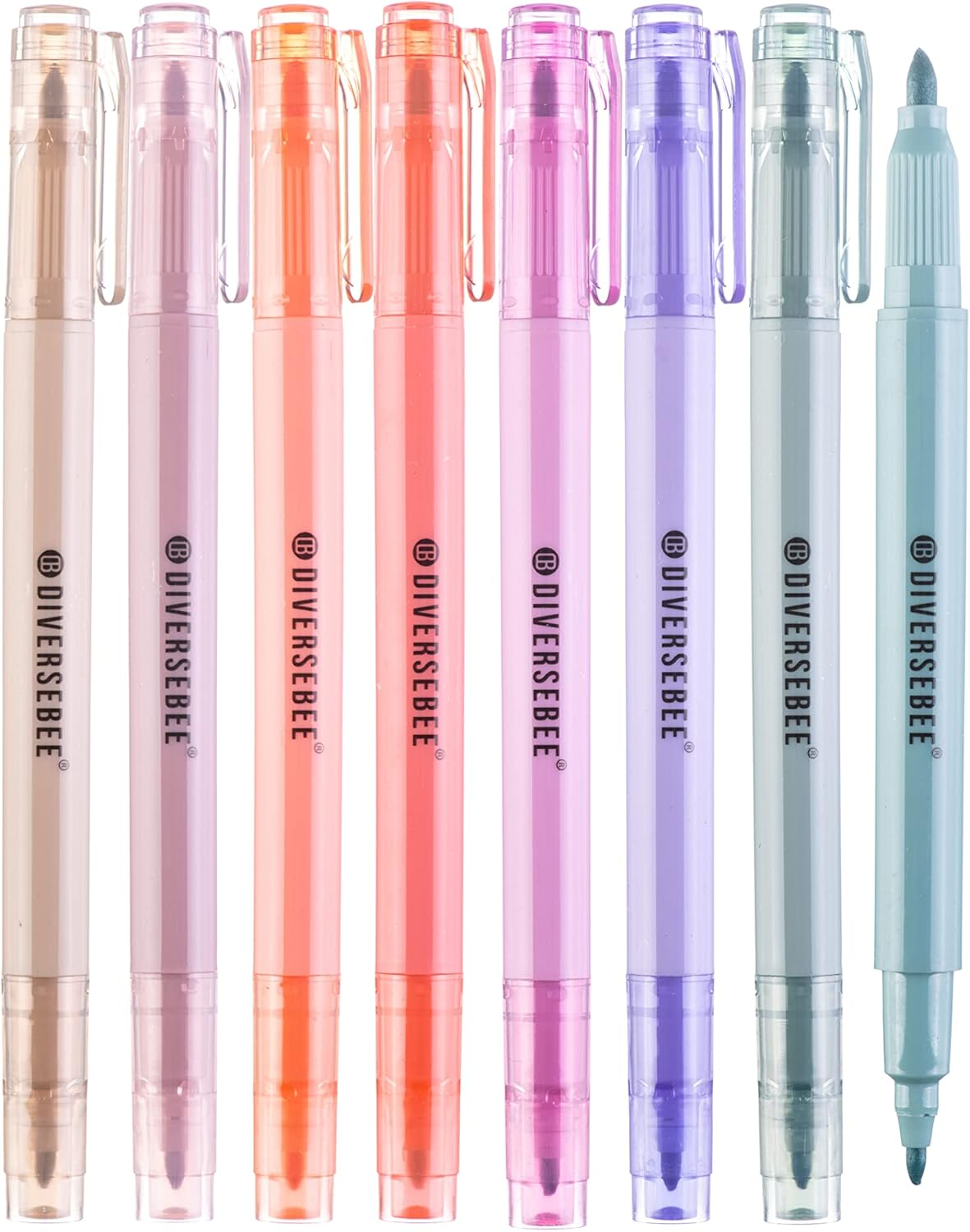 Dual Tip Bible Highlighters and Pens No Bleed, 8 Pack Quick Dry Highlighters Set-image