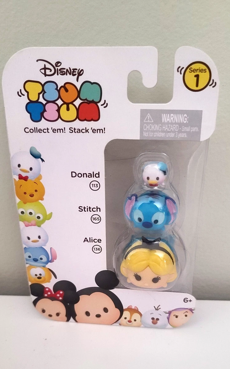 Disney TSUM TSUM Series 1 Donald Stitch Alice Stackable Collectible Toys