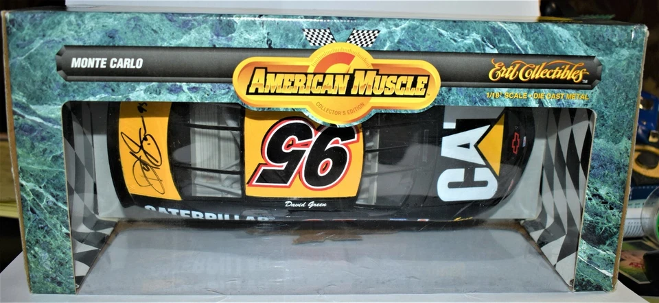 Chevy Monte Carlo 1995 1/18 #95 David Green Caterpillar, Am. Muscle Sealed Mint - Image 2 of 4