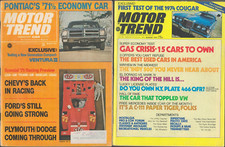 1968 71 73 Motor Trend Mags 3- Shelby-wallis Turbine