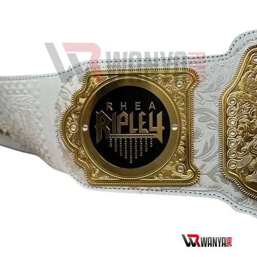 Women World Heavyweight Champion Belt Replica Adult Size Rhea Ripley - Picture 7 of 8