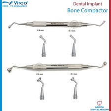 Dental Implant Bone Compactor Packer Bone Plugger 3mm - 4mm and 6mm - 8mm