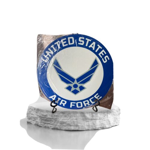 United States Air Force 13"" rundes geprägtes Metallschild - Garage oder Männerzimmer - Bild 1 von 4