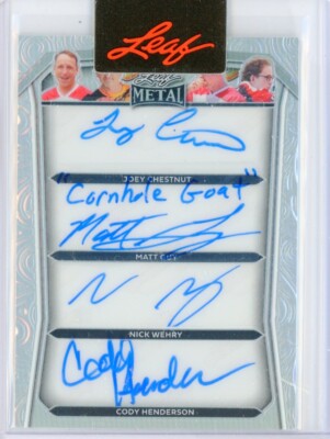2024 Leaf Independence Day JOEY CHESTNUT / GUY / WEHRY / HENDERSON Quad AUTO 1/4