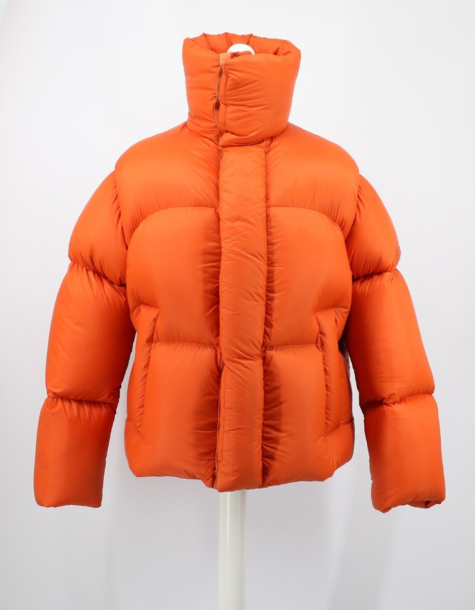 AMBUSH DOWN PADDED PUFFER MENS SHORT JACKET M MANGO ORANGE RRP