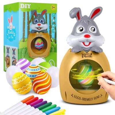 Osterei Dekoration Set Hase Ei Spinner Malmaschine  Drehmaschine Geschenk Kinder