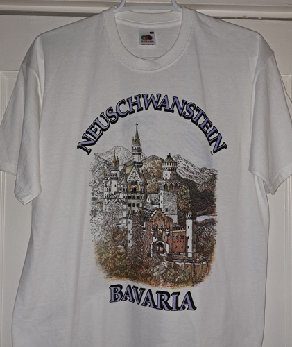 Schloss Neuschwanstein Bavaria T-Shirt Größe L Germany