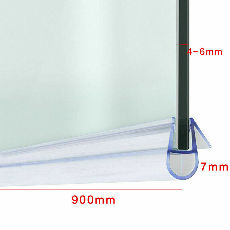 Bath Shower Screen Door Rubber Seal Strip Glass for Thickness 4 6mm