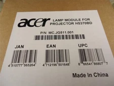 NEW OEM ORIGINAL PROJECTOR LAMP BULB FOR ACER MC.JG511.001 H5370BD MCJG511001
