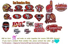 San Francisco 49ers NFL Footballs Patches Embroidery iron,sew From Thai by USPS 