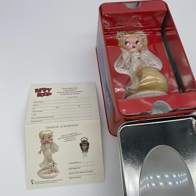 Betty Boop Collectible Figurine Bedazzled Platinum Blonde Bobber Rare