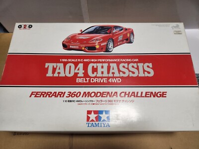 自動車 TAMIYA Ferrari 360 Modena Challenge TA04 Vintage Tamiya TA04 Ferrari 360 Modena Challenge 4WD RC