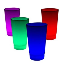 Fun Central Windy City Novelties 6 pack LED Light Up Party Cups Flashing Mult...
