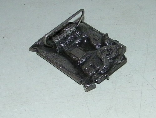 Vintage Siskiyou Pewter S-10 Belt Buckle Buck Deer Elk Hunting Rifle Guns 1982 - Picture 5 of 6
