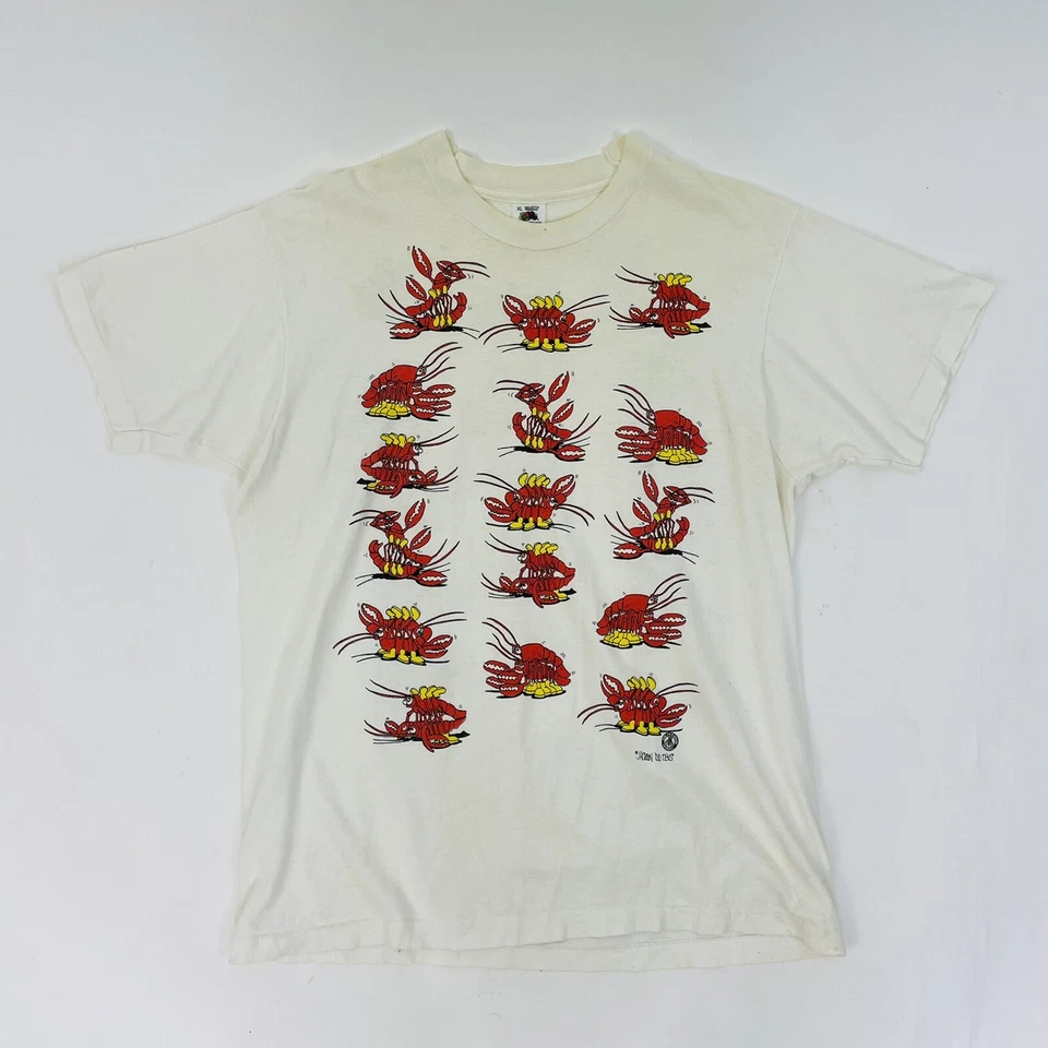 Vintage Single Stitch Outhouse Designs Jackson Sex Lobsters Front & Back T-Shirt - Изображение 4 из 4