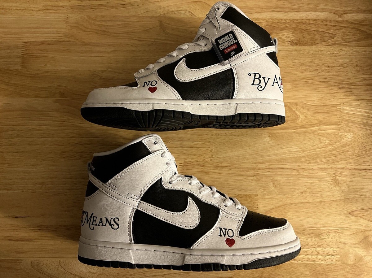 Size 7 Mens - Nike Supreme x Dunk SB High By Any Means NY