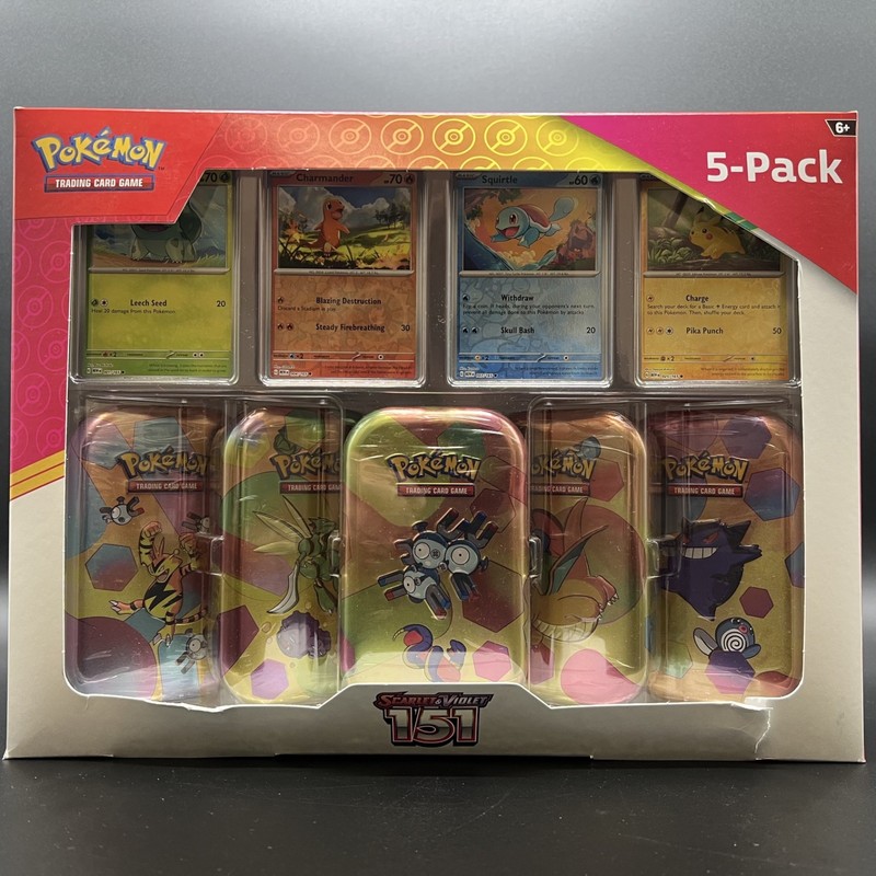 Costco Pokemon Scarlet & Violet 151 Mini Tin 5-pack Magneton Sealed Box English
