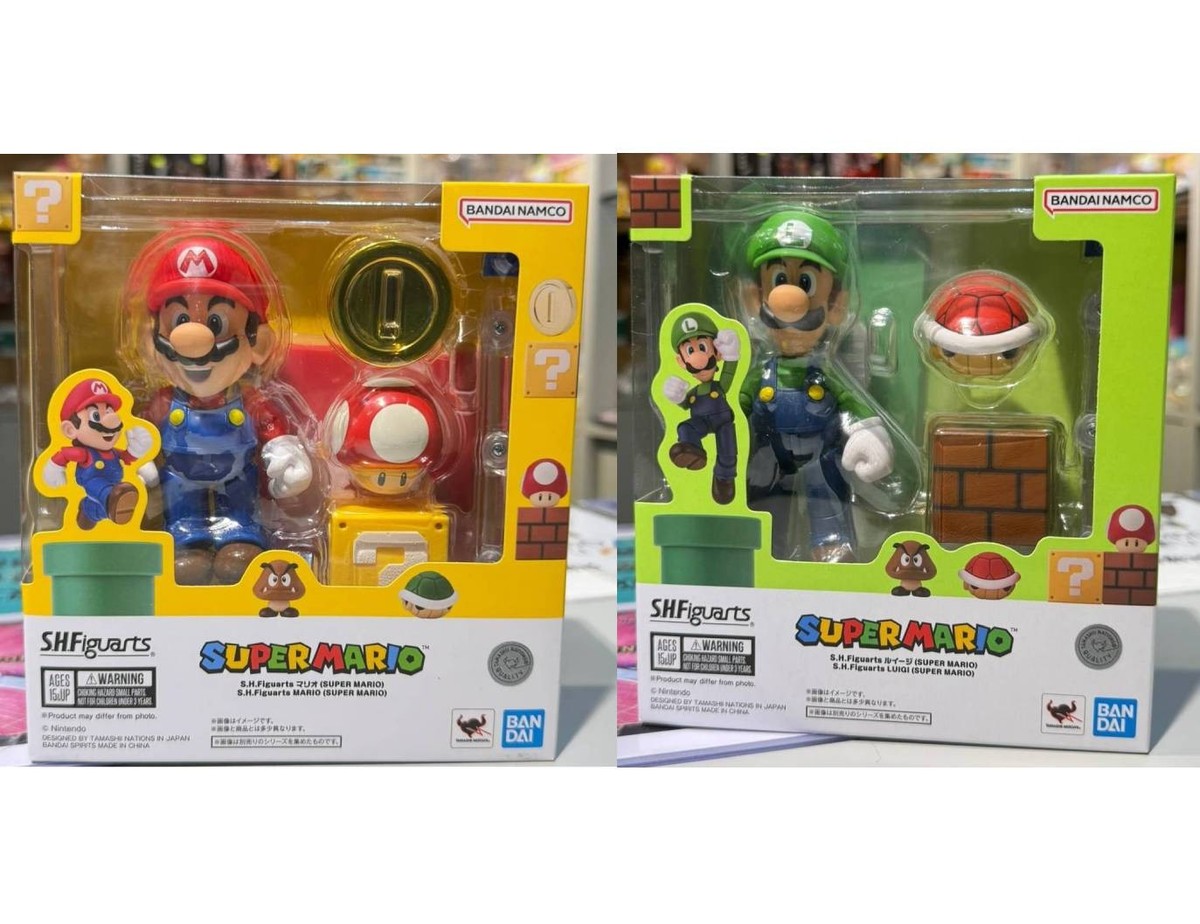 Bandai SH Figuarts(SHF) Nintendo Super Mario Bros & Luigi Figure