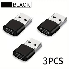3 PACK USB C 2.0 Type C Female to USB Type A Male Port Converter Adapter