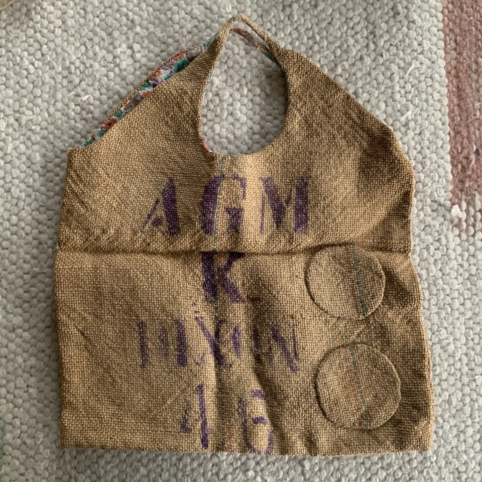 BOLSOS VINTAGE lote de 8 - Paja de Playa, Bairbre Irlanda, hechos a mano, macramé Foto 2 de 4