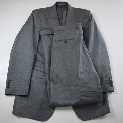 Apollo King 42L 34x34 Gray Sharkskin Mens Jacket Pants Suit