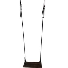 Pellor Hanging Swing for Adults Carbonised Wood Seat 440lbs Max Load