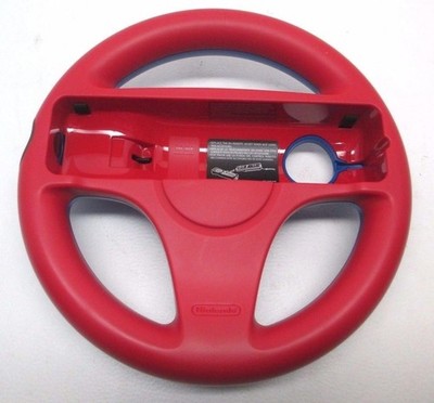 Nintendo Wii Mario Kart Steering Wheel - Red &Blue
