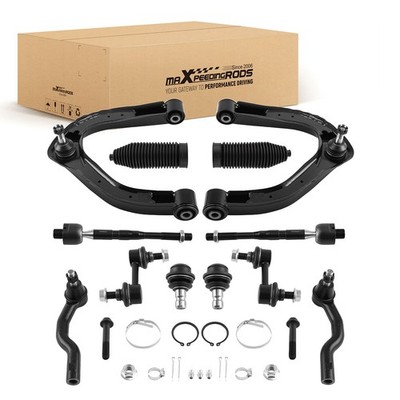 Front Upper Control Arm Ball Joint Tie Rod Kit for Infiniti QX56 QX80 2004-2019