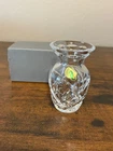 VTG 1995 WATERFORD SOCIETY Crystal POSY VASE W/BOX 4 1/8"H MARKED