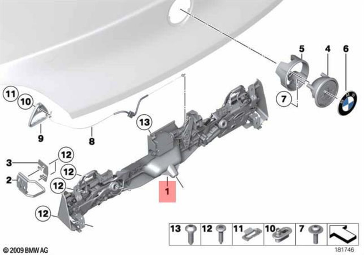Genuine BMW Z4 Roadster E89 Z4 18i 20i 23i 28i 30i Lock