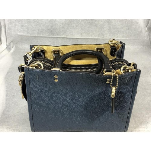 COACH Rogue 25 2way Shoulderbag Handbag Regenerative Leather Blue CI764