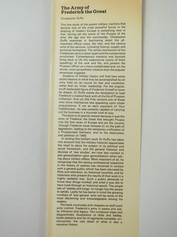 The Army of Frederick the Great - Christopher Duffy - Image 2 of 4