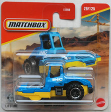 Matchbox Hulajnoga szosowa Wałek drogowy niebieski/żółty INC Construction Nowy/ORYGINALNE OPAKOWANIE Plac budowy