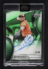 2025 Topps Chrome Black Green Refractor 13/99 Brian Roberts #CBA-BRO Auto tw0