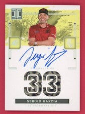 2025 Panini Impeccable Liv Golf Numbers Sergio Garcia Auto /33 Autograph