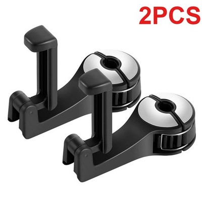 2 Pack Upgraded Car Headrest Hidden Hook 2 in 1 Car Seat Hooks with Phone Holder