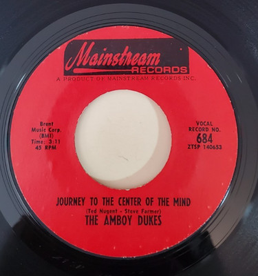 Amboy Dukes JOURNEY TO THE CENTER OF THE MIND (GARAGE ROCK 45) #684 PLAYS VG++