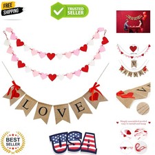 Valentines Decor, Valentines Decorations Burlap Banner, Be Mine Hanging Banne...