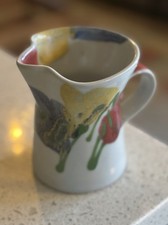 Vintage Dartington Studio Pottery Pitcher by Janice Tchalenko Made In England