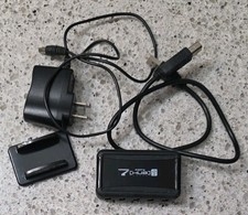 7 Port USB 2.0 High Speed Hub with US Plug AC Power Adapter Cable for PC Laptop