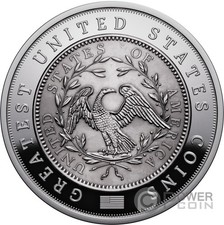 1794 FLOWING HAIR Greatest US Coins 2 Oz Silver Coin 5$ Niue 2026