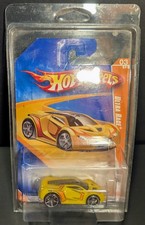 2009 Hot Wheels #57 Track Stars 3/12 ULTRA RAGE Yellow w/Chrome OH5 Spoke Wheels