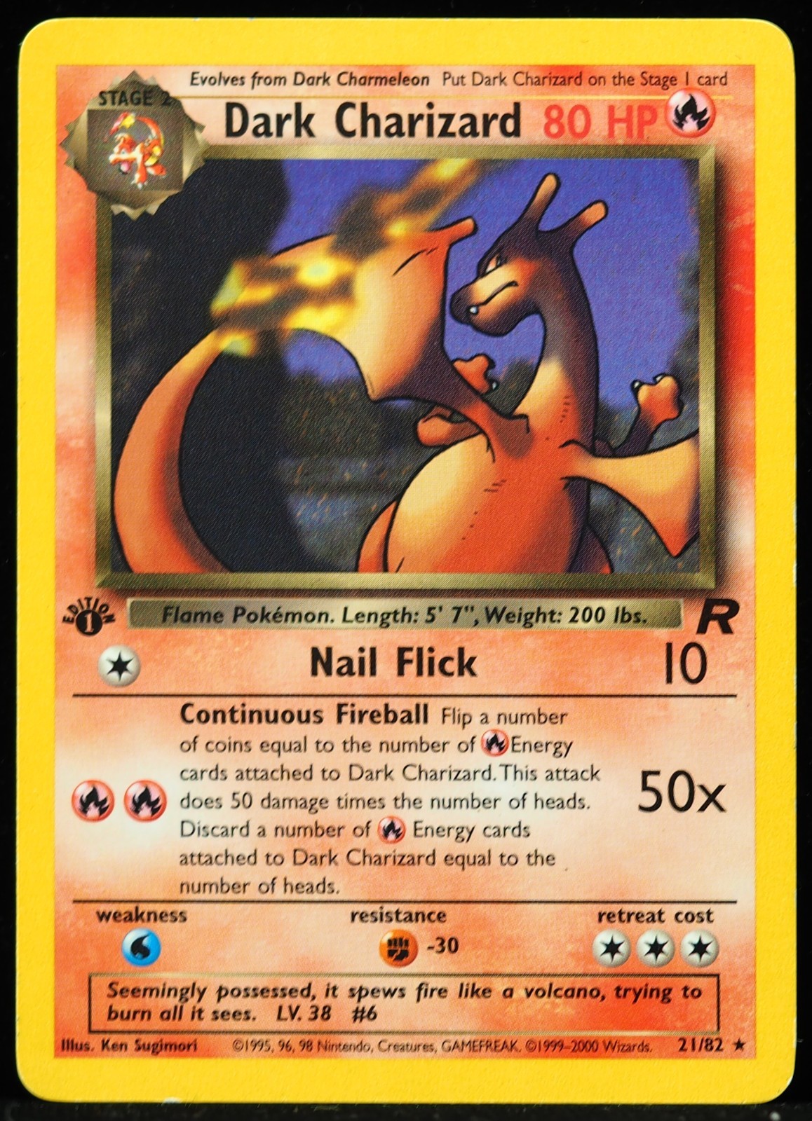 Dark Charizard #21/82 Team Rocket LP Pokemon Card