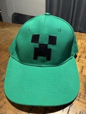 Minecraft Creeper Snapback Hat By Jinx 2016 Green Adjustable Cap Gamer