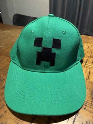 Minecraft Creeper Snapback Hat By Jinx 2016 Green Adjustable Cap ( Gamer)