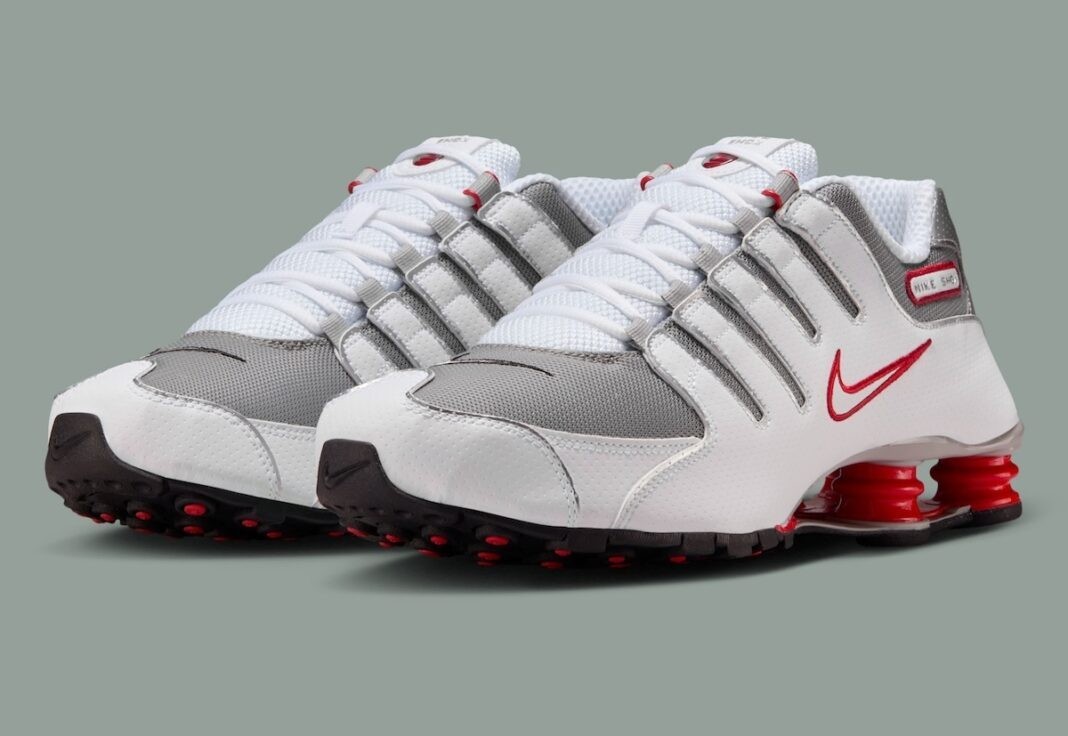 Nike Shox ホワイトスニーカー Nike Shox NZ Shoes White Metallic Silver 378341-104 Men's Multi