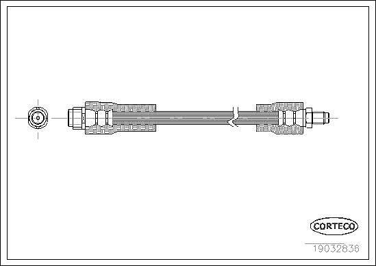 Corteco Bremsschlauch Vorderachse FüR MERCEDES-BENZ-image