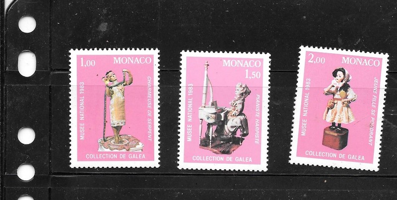 MONACO SC#1403-5 1983 MNH XF MINT OLD TOYS COMMEMORATIVE PICTORIAL STAMP SET