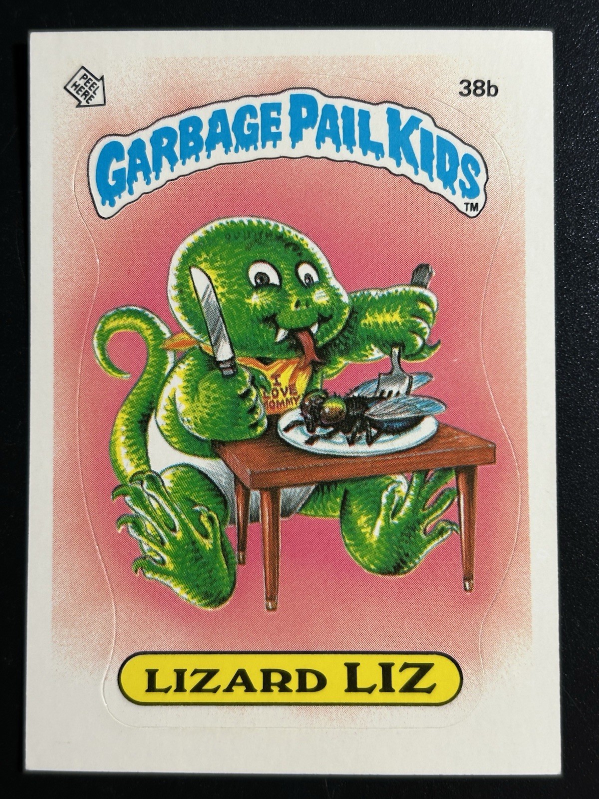 1985 Topps Garbage Pail Kids GPK First Series 1 OS1 38b Lizard Liz Pack Fresh