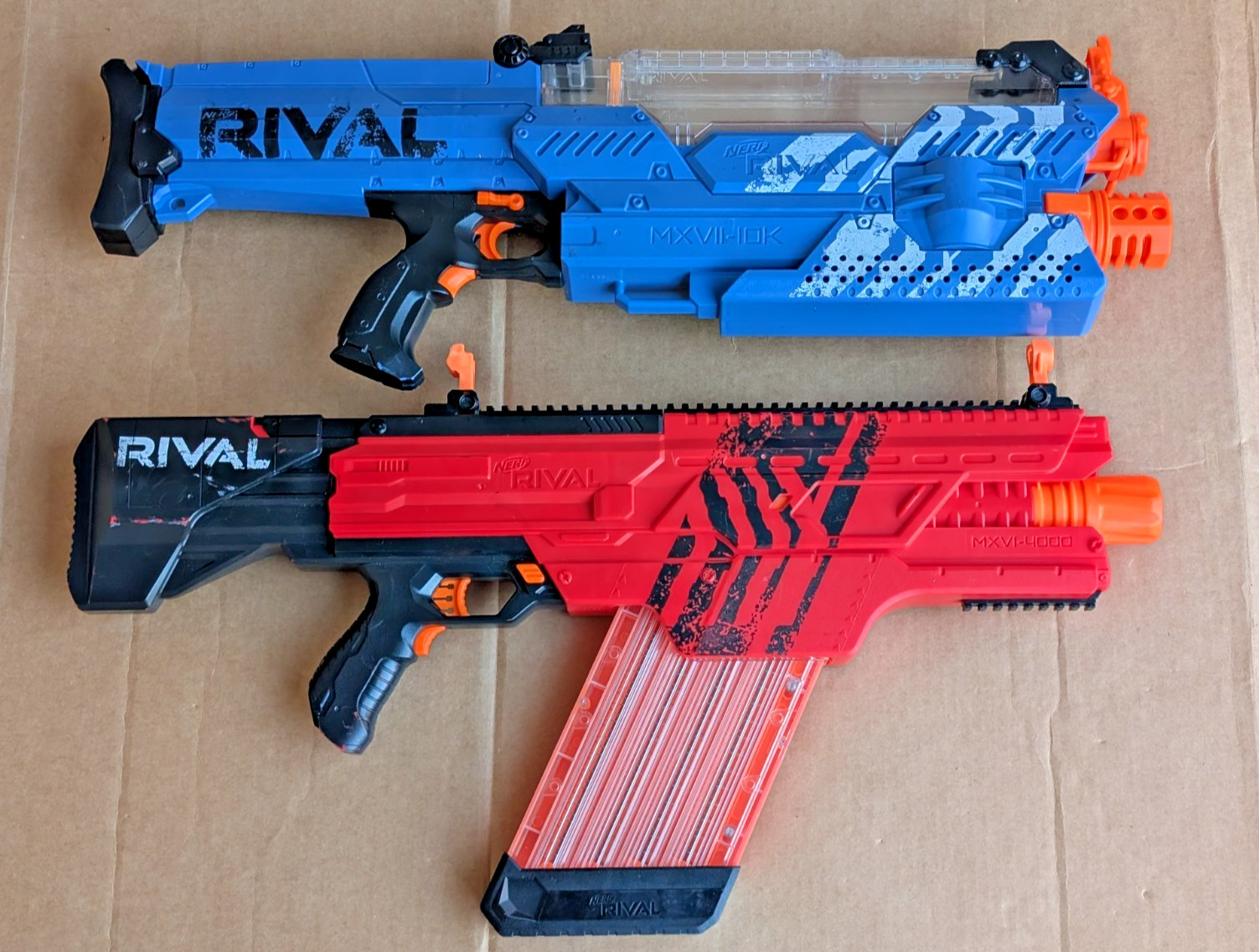 Blasters NERF Rival Khaos MXVI-4000 y Nemesis MXVII-10k - ¡Funciona!